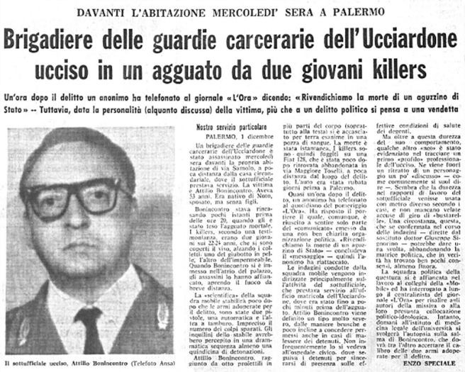quotidiano La Sicilia 02/12/77